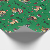 Baby Carols Patroon Cadeaupapier (Hoek)