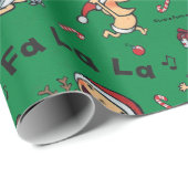 Baby Carols Patroon Cadeaupapier (Rol Hoek)