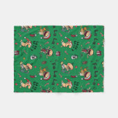 Baby Carols Patroon Fleece Deken (Voorkant (Horizontaal))