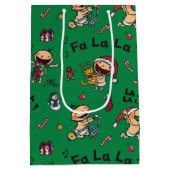 Baby Carols Patroon Medium Cadeauzakje (Achterkant)