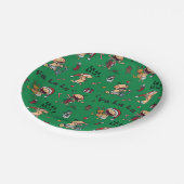 Baby Carols Patroon Papieren Bordje (Gekanteld)