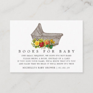 Baby Carriage Baby shower Boek Aanvraag Informatiekaartje