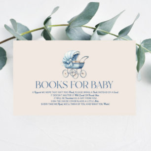  Baby Carriage Baby shower Boeken voor Baby Informatiekaartje