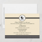 Baby Carriage Baby shower Kaart (Voorkant / Achterkant)