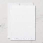 Baby Carriage Baby shower Kaart (Achterkant)