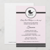  Baby Carriage Baby shower Kaart (Voorkant / Achterkant)