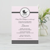  Baby Carriage Baby shower Kaart (Staand voorkant)