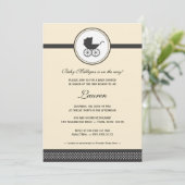  Baby Carriage Baby shower Kaart (Staand voorkant)