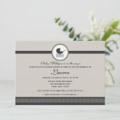  Baby Carriage Baby shower Kaart (Staand voorkant)