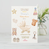 Baby Carriage Baby shower Kaart (Staand voorkant)