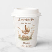  Baby Carriage Baby shower Papieren Bekers (Achterkant)
