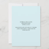 Baby Carriage Blue Boy Baby shower Kaart (Achterkant)