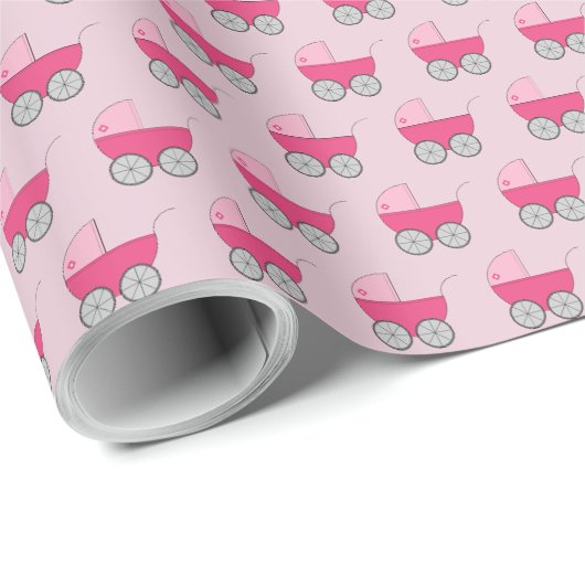 Baby Carriage Cadeauverpakkings Papier (Rol Hoek)