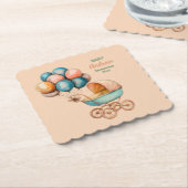 Baby Carriage Coaster Kartonnen Onderzetters (Gebogen)