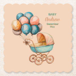 Baby Carriage Coaster Kartonnen Onderzetters