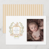 Baby Carriage Crest | Neutraal Aankondiging (Voorkant / Achterkant)