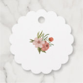 Baby Carriage Floral Bedankt Bedankjes Labels (Achterkant)