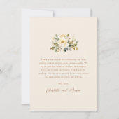  Baby Carriage Genderneutraal Baby shower Bedankkaart (Achterkant)