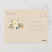  Baby Carriage Genderneutraal Baby shower Briefkaart (Achterkant)