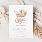  Baby Carriage Genderneutraal Baby shower Kaart
