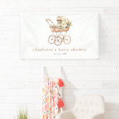 Baby Carriage Genderneutraal Baby shower Spandoek (Insitu)