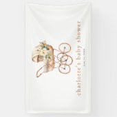 Baby Carriage Genderneutraal Baby shower Spandoek (Verticaal)
