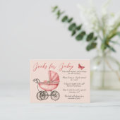 Baby Carriage Girl Boeken voor Baby Informatiekaartje (Staand voorkant)