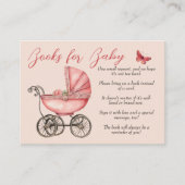 Baby Carriage Girl Boeken voor Baby Informatiekaartje (Voorkant)