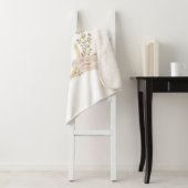 Baby Carriage Monogram "B" Neursery Baby Blanket Sherpa Deken (In situ)