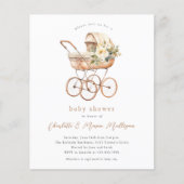  Baby Carriage Neutral Couples Baby shower (Voorkant)