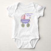 Baby Carriage Pink Baby Creeper Romper (Voorkant)