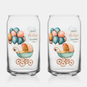 Baby Carriage Soda Glass Blikvorm Glas (Achterkant)