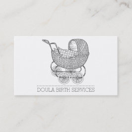 Baby Carriage Verloskundige of Doula Contactkaartje