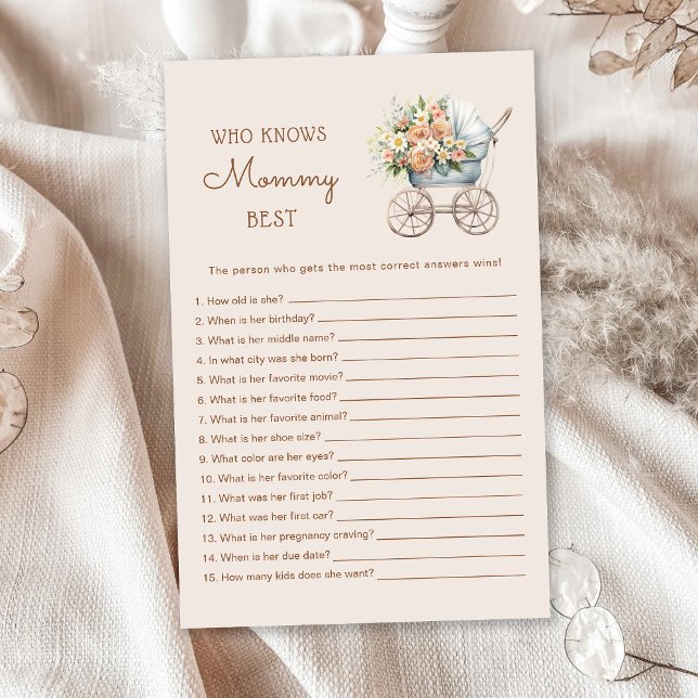  Baby Carriage Wie kent mama het beste Spel (Creator heeft geüpload)