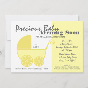 Baby Carriage Yellow and Grey Kaart