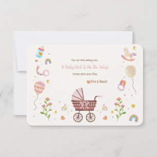  Baby Carriage Zwangerschapsaankondiging Kaart
