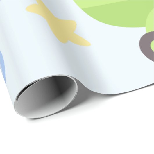 Baby Carrier - Boy Baby shower Cadeaupapier (Rol Hoek)