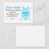 Baby carrosserie Diaper Raffle Tickets (Voorkant / Achterkant)