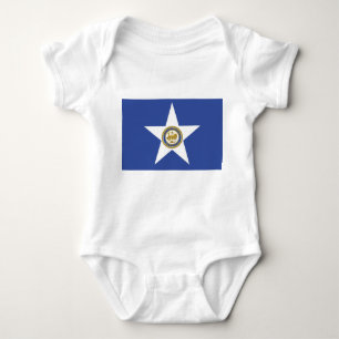Baby carrosserie met vlag van Houston, VS Romper