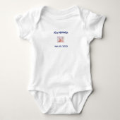 Baby carrosserie monogrammen romper (Voorkant)