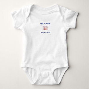 Baby carrosserie monogrammen romper