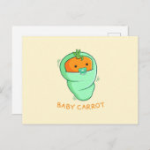 Baby Carrot Pun Briefkaart (Voorkant / Achterkant)