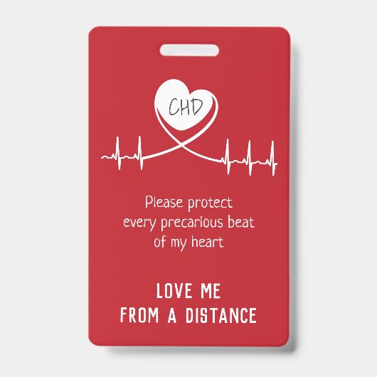 Baby Carseat CHD Alert Badge (Voorkant)