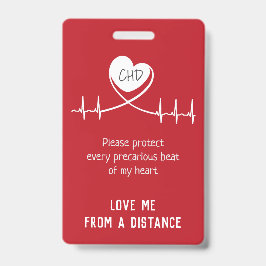 Baby Carseat CHD Alert Badge