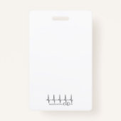 Baby Carseat CHD Alert Badge (Achterkant)