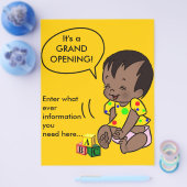 Baby Cartoon aan Personaliseren - brochure (Enkel)