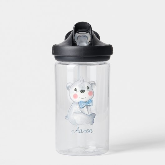 Baby Cartoon Beer Gepersonaliseerd Waterfles (Voorkant)