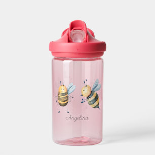 Baby Cartoon Bijen gepersonaliseerd Waterfles