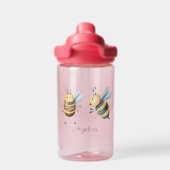 Baby Cartoon Bijen gepersonaliseerd Waterfles (Achterkant)