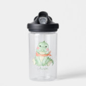 Baby Cartoon Dinosaur Persoonlijk Waterfles (Voorkant)